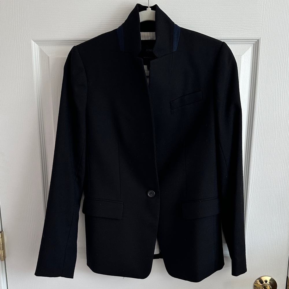 J Crew Regent Blazer in black wool